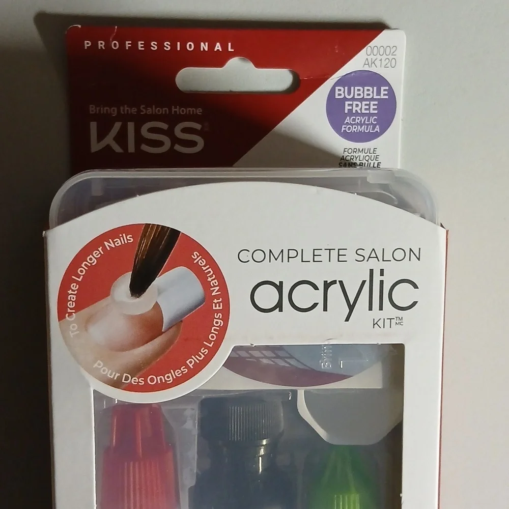 Kiss Complete Salon Acrylic Kit 60 Tips‎ Pointes New